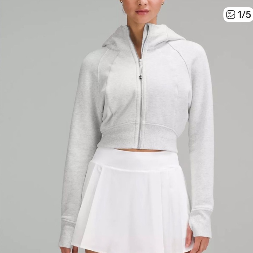 lululemon athletica Scuba Gray Full Zip-Up Hoodie